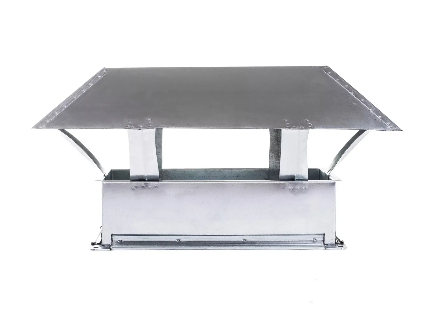 Зонт вентиляционный, прямоугольный 1000х1500 мм  600 мм оцинкованная сталь фланцевое