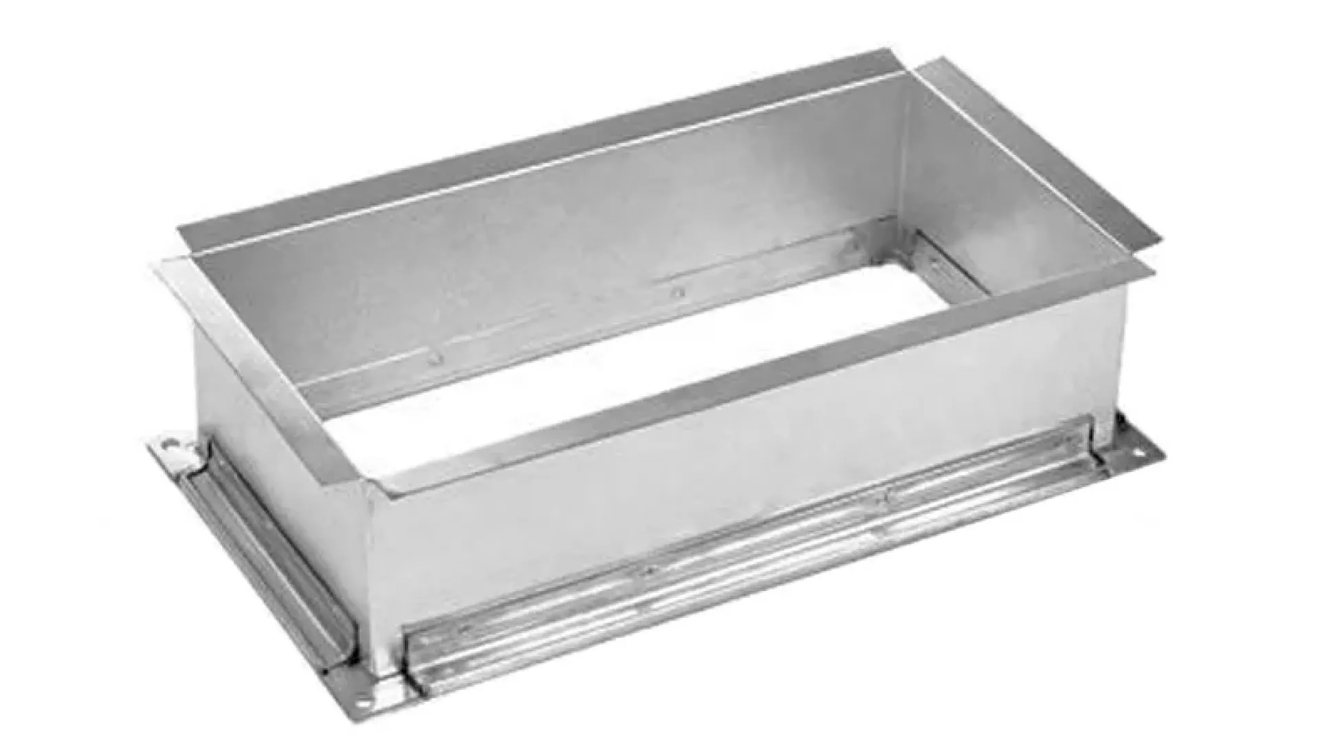 Врезка воздуховода, прямоугольная  1000 мм х 400 мм х 0.7 мм оцинкованная сталь прямая